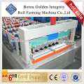 Corrugated roof and wall making machine